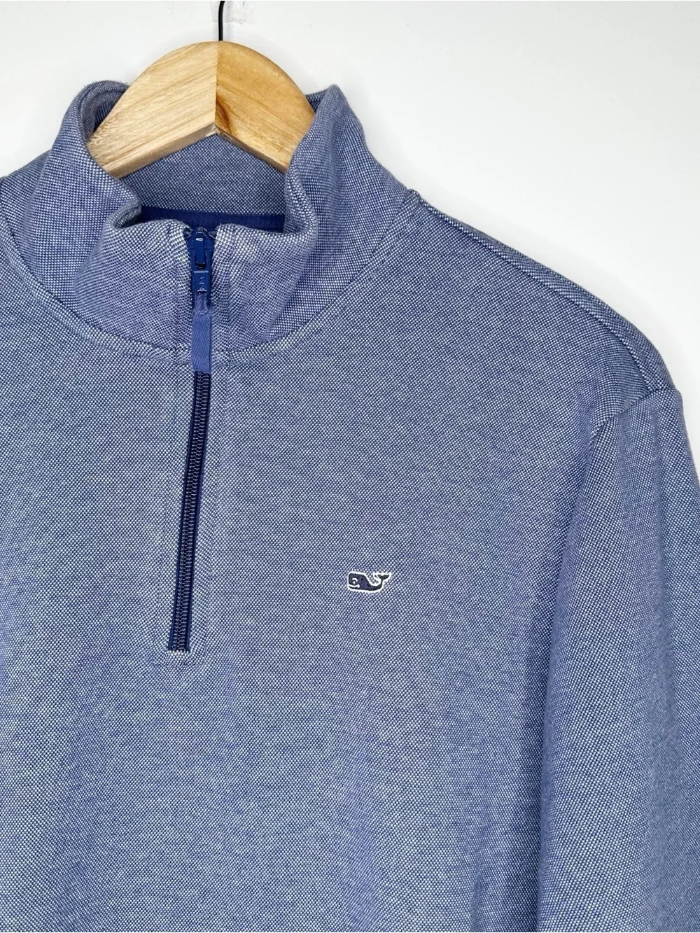 Vineyard Vines Men’s Blue Cotton 1/4 Zip Pullover Sweater Size Small